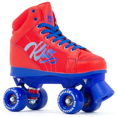 Lumina Quad Roller Skates - Red/Blue