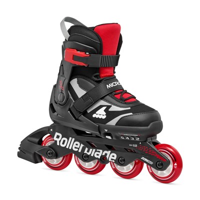 2025 Microblade Kids Fitness Inline Skate - Black/Red