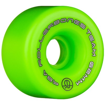 Team Logo 98a 62mm Artistic Roller Skate Wheels - Green