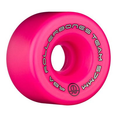 Team Logo 98a 57mm Artistic Roller Skate Wheels - Pink