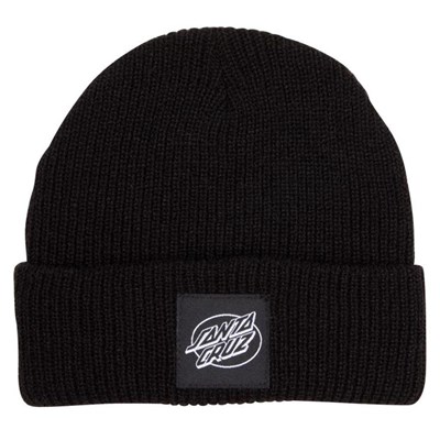 Oval Dot Mono Beanie - Black