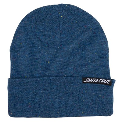 Speckle Strip Womens Beanie - Blue