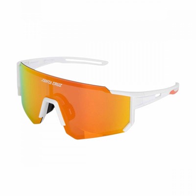 Strip Racer Sunglasses - White Orange/Red
