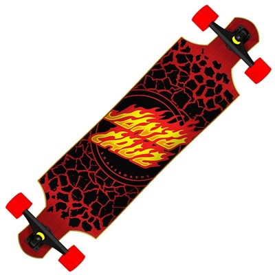 Flame Dot Drop Down Complete Longboard