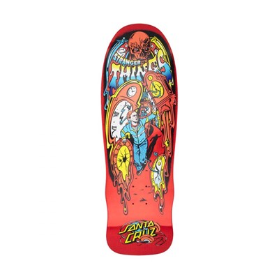 Stranger Things Melting Clock Red 9.7inch Skateboard Deck