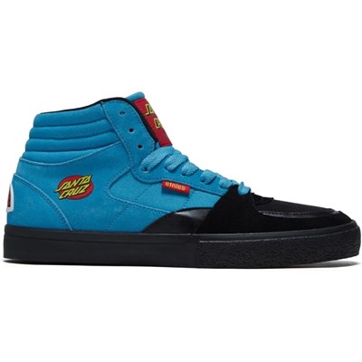 Screw Vulc Mid x Santa Cruz Black/Blue/Black Shoe