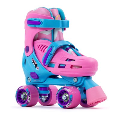 Hurricane III Pink/Blue Quad Roller Skates