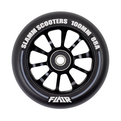 Flair 2.0 100mm Alloy Core Scooter Wheel and Bearings - Black