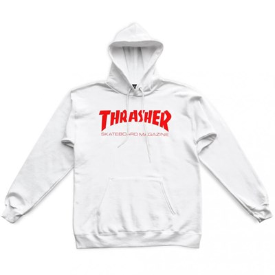 Skate Mag Hoody - White/Red