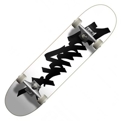 OG 95 Tag 8.25inch Complete Skateboard - White/Black