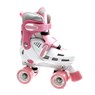 Storm White/Pink Quad Roller Skates