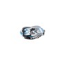 Wreckage Leather Belt - White/Blue