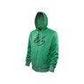 Script Green Zip Hood Fleece