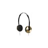 Apollo 3-Button Mic Gold/Black Headphones