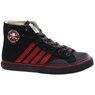 Duane Peters Hi Top 4-Stripe Black/Red Shoe