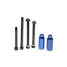 Scooter Cylinders Stunt Pegs inc. Axle - Blue