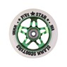 5 Star Alloy Core Scooter Wheel and Bearings - Green