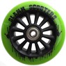 Nylon Core 110mm Scooter Wheel and Bearings - Green