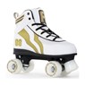 Varsity White/Gold Quad Roller Skates