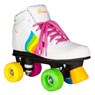 Forever Rainbow Quad Roller Skates - White/Multi