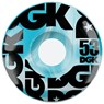 Swirl Formula Blue Skateboard Wheels - 53mm