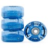 Light Up Quad Roller Skate Wheels - Blue Glitter