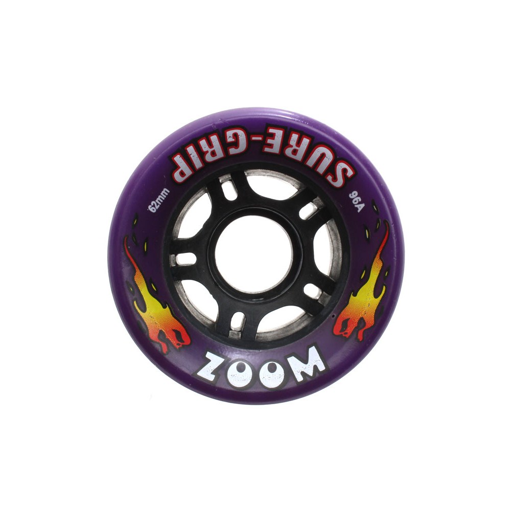 Zoom Neon Purple 62mm Roller Derby Skate Wheels