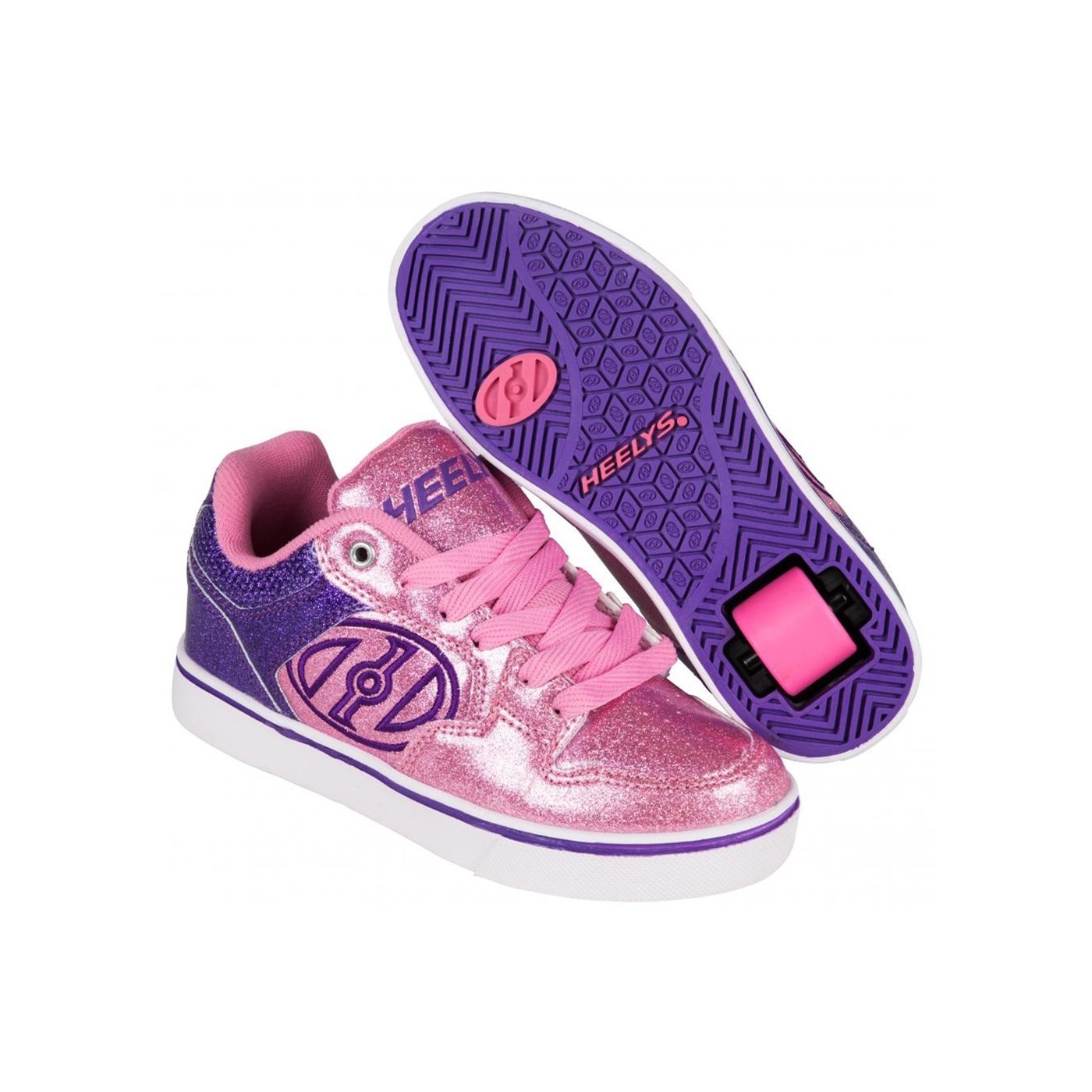 Motion Plus Purple Pink Glitter Heely Shoe