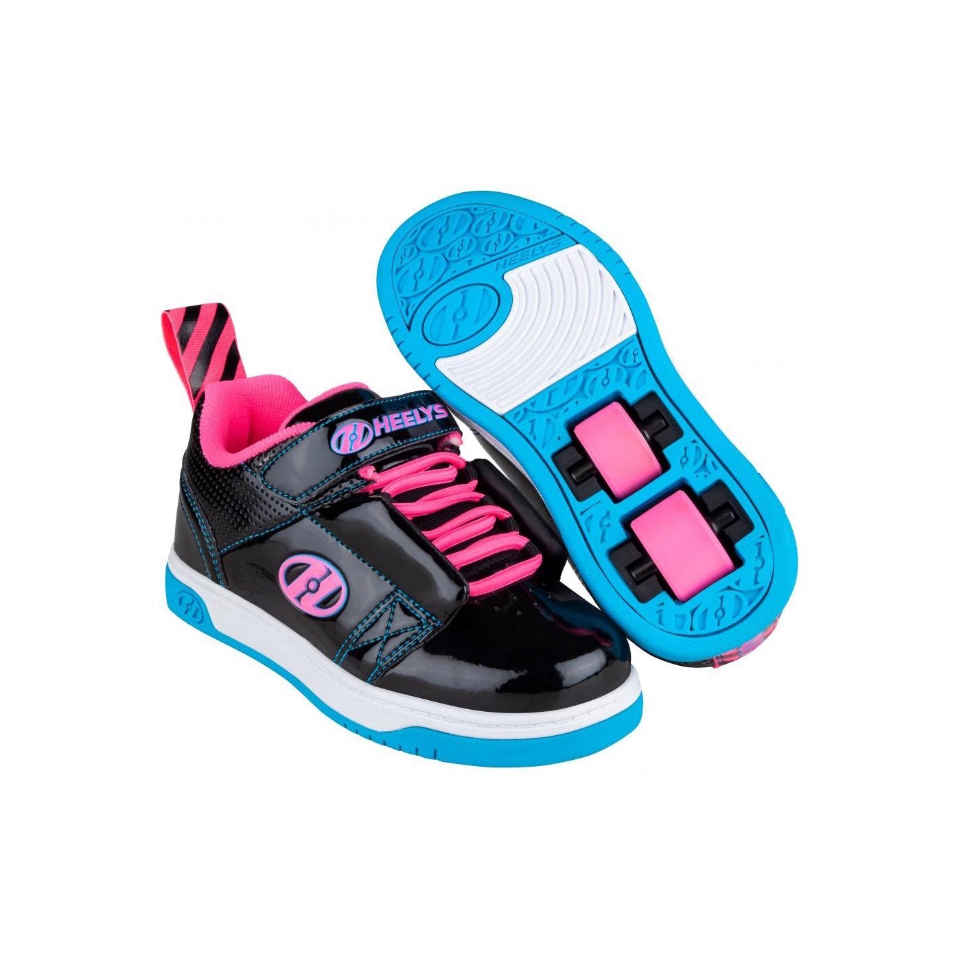 heelys x2 dual up black pink