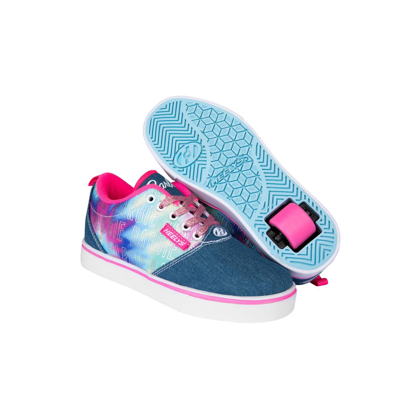 Pro 20 Barbie Denim/Pink Kids Heely Shoe