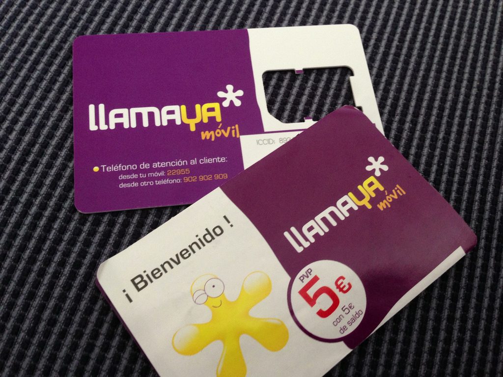 Tarjetas de teléfono de Llamaya