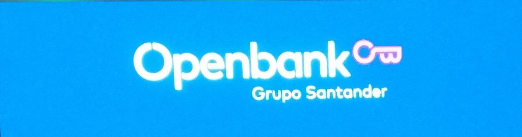 Cartel de Openbank en la presentación de sus productos