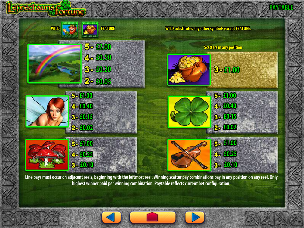 Leprechaun's Fortune online free