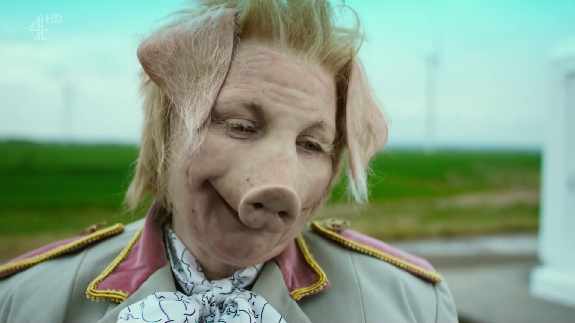 [TOMT] [MOVIE/SHOW] Half pig half person acting as workforce, may have