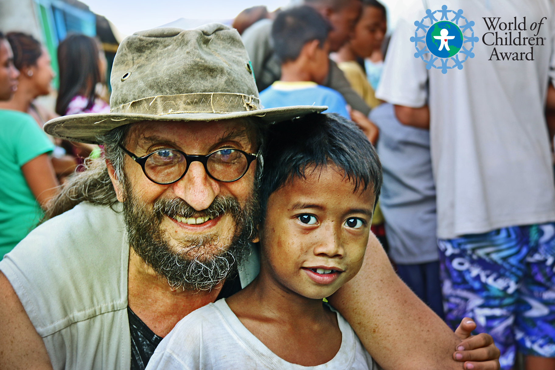 Gregory J Smith with the children in Brazil