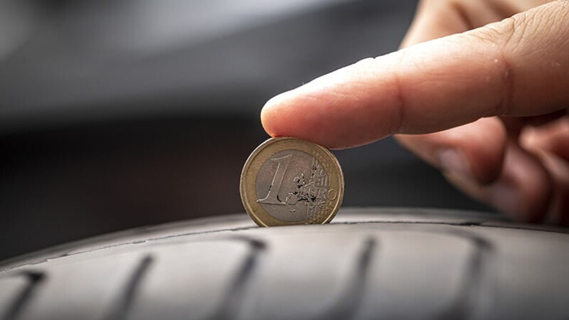 Wie man abgenutzte Reifen erkennt