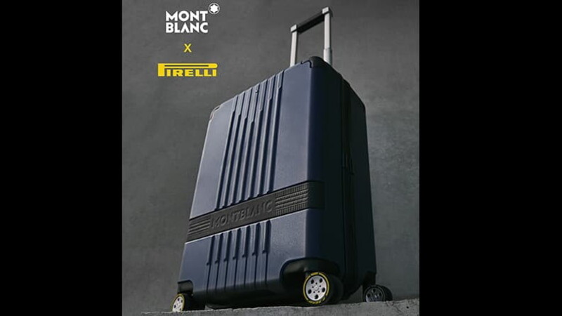 Pirelli and Montblanc, a trolley case collection that teams design with travelling 02