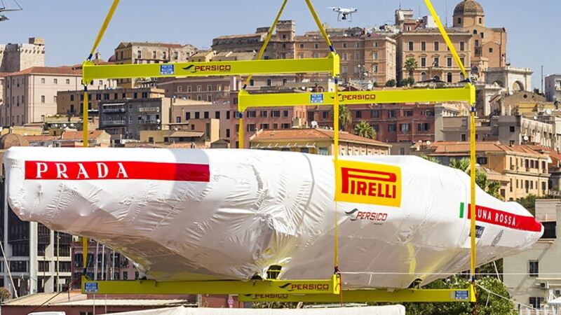 Sailing on ashphalt, Luna Rossa's first voyage 04