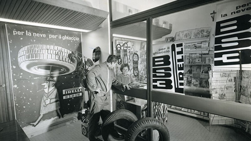 Pirelli, 60 years ago the company presented its tyre with a coat 02