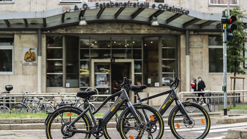 Pirelli e-bikes for Milan's hospitals