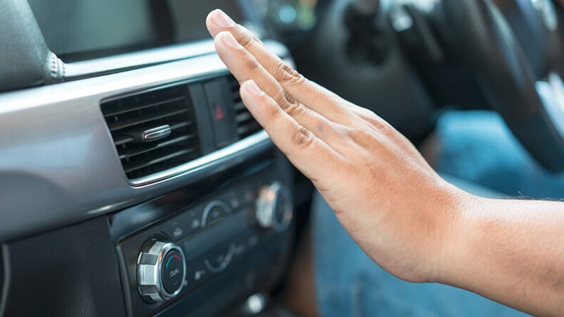 The cooling system in the car