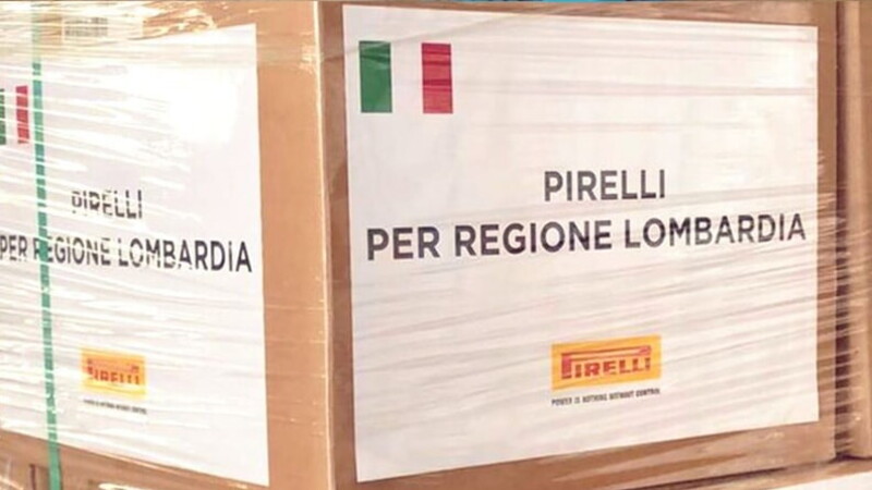 Pirelli a fianco di Regione Lombardia contro l'emergenza Covid-19