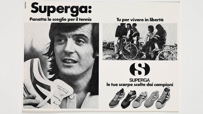 Agenzia Centro, “Superga. Le tue scarpe scelte dai campioni”, 1977, courtesy of Fondazione Pirelli