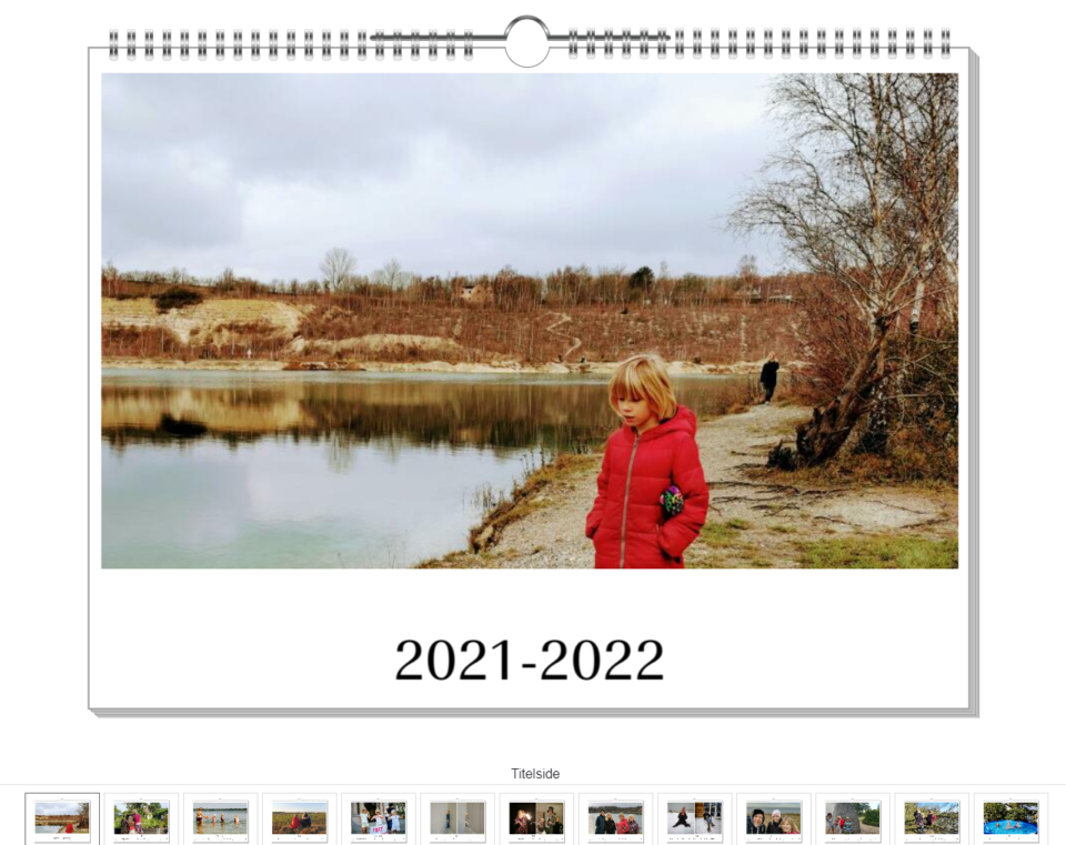 Pixum giver dig et godt indtryk af, hvordan din færdige kalender kommer til at se ud.