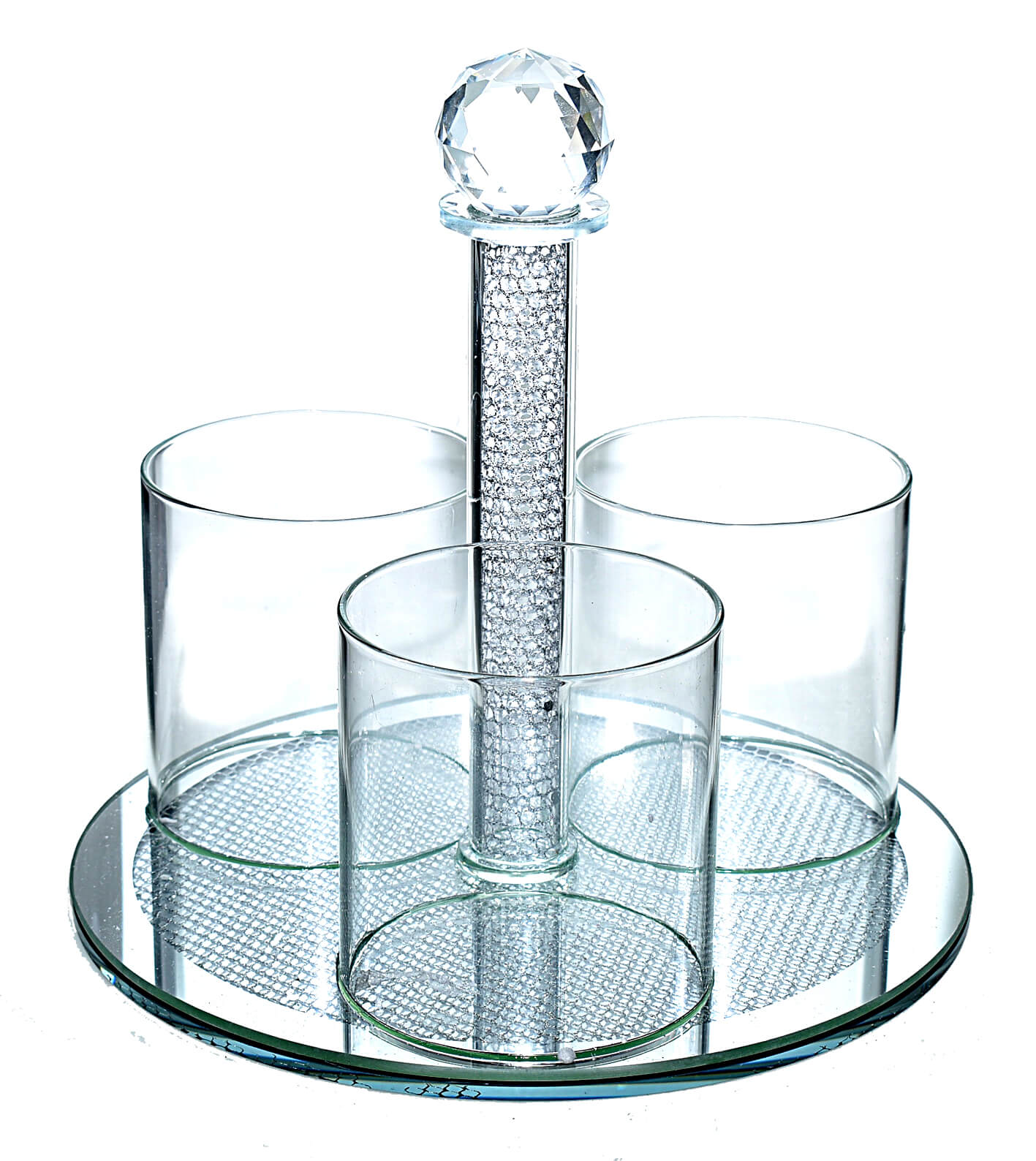 מעמד קריסטל לשולחן 3 תאים