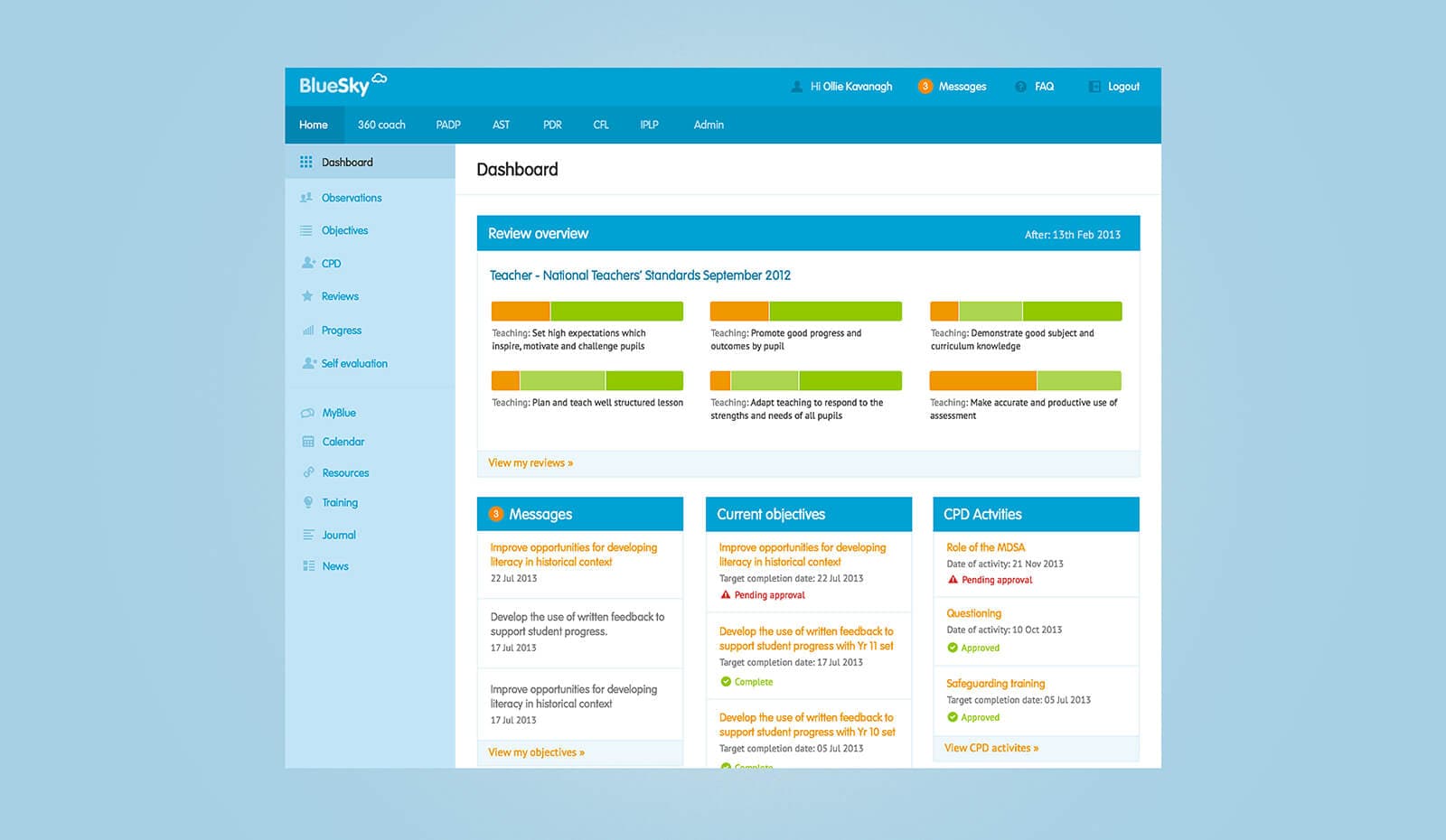 Web design display