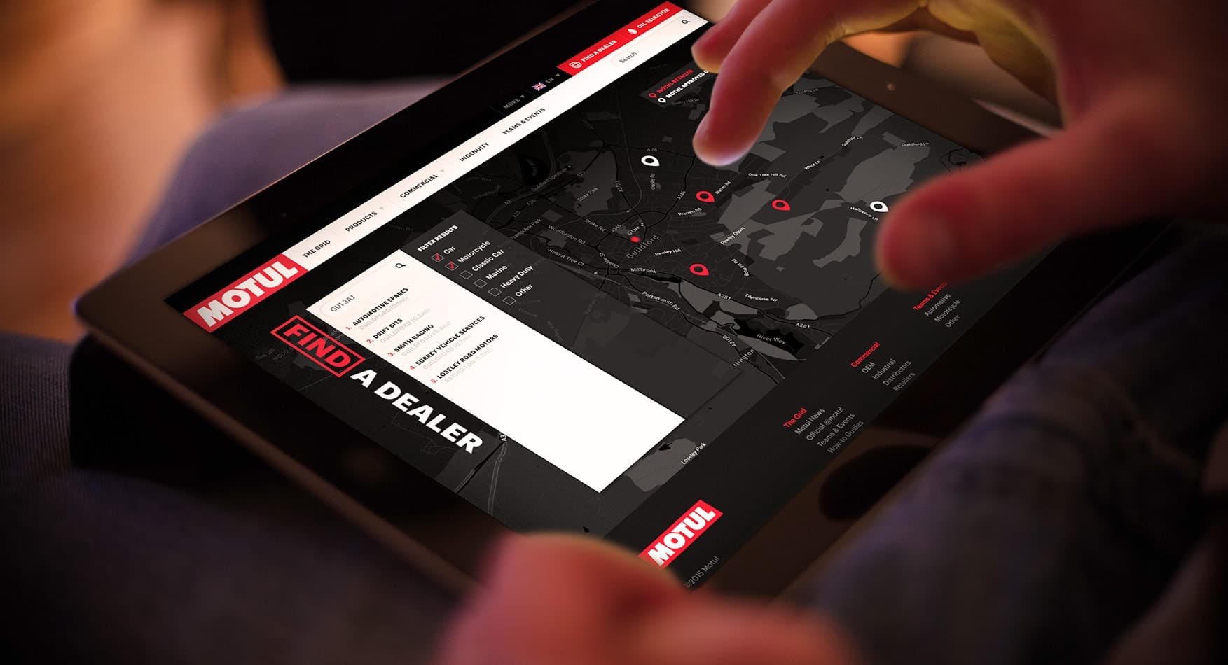 iPad display
