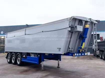 2023 STAS 71CUYD PLANK SIDED TIPPING TRAILER img