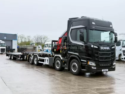 2023 (23) SCANIA R500 8X2 32T CRANE-MOUNTED DRAWBAR OUTFIT img