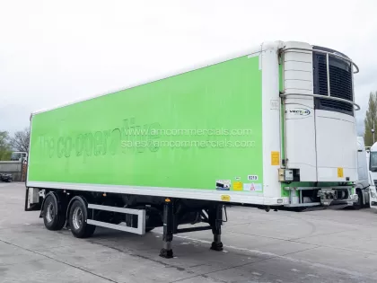 2014 GRAY & ADAMS MULTI-TEMP FRIDGE URBAN TANDEM AXLE POSITIVE REAR STEER TRAILER img